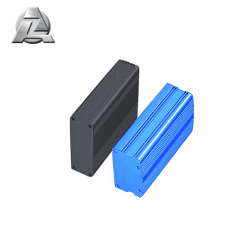Caixas de gabinetes de alumínio de chassi eletrônico azul preto 190x46